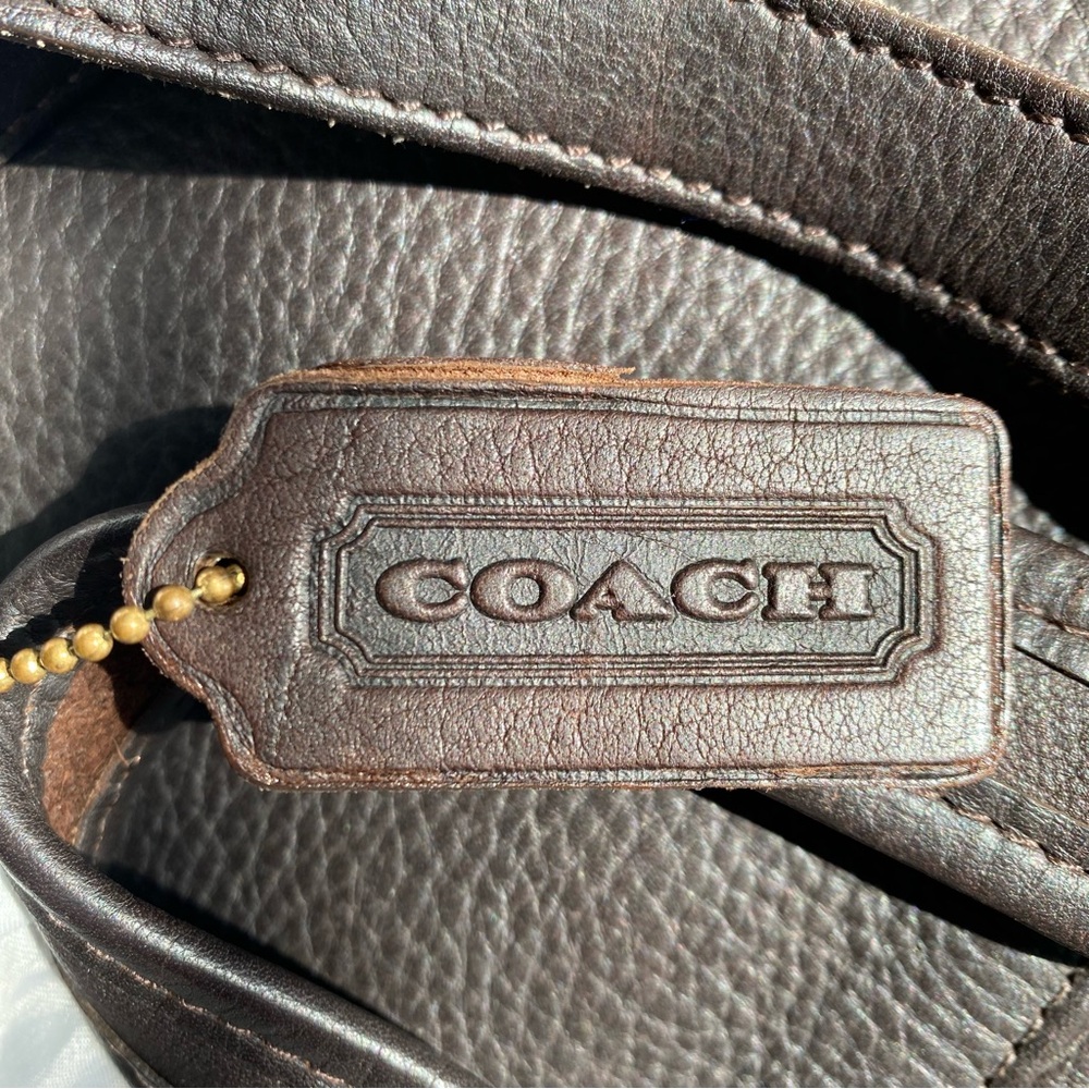 Coach brown suede and leather Berkeley backpack - Picture 12 of 13